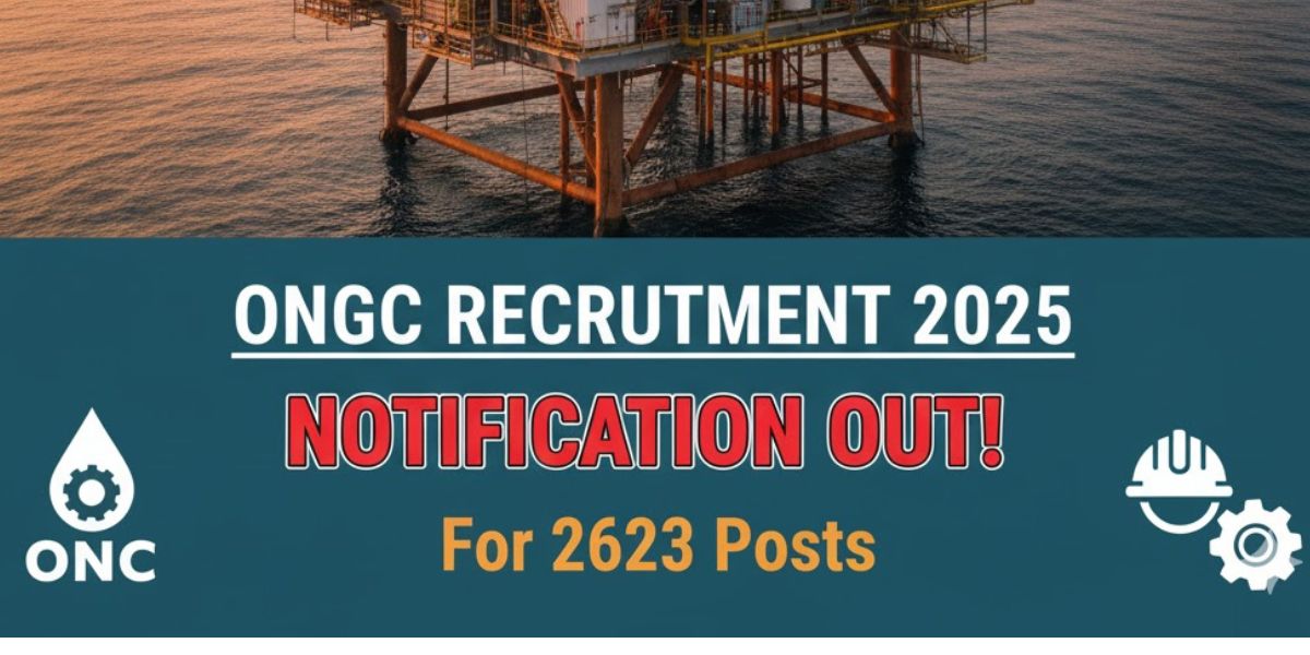 ONGC Recruitment 2025 – Notification Out for 2623 Apprentice Posts | Apply Online for ONGC Jobs Oil and Natural Gas Corporation Limited (ONGC) has released a new recruitment notification for 2623 Apprentice posts across India. This is a great opportunity for candidates who are looking for government jobs in the oil sector. Interested candidates can apply online through the official ONGC portal before the last date. Below are all the essential details regarding ONGC Recruitment 2025, including eligibility criteria, qualification, salary, selection process, and how to apply online. 🔹 ONGC Recruitment 2025 Overview Organization Name: Oil and Natural Gas Corporation Limited (ONGC) Type of Job: Permanent Category: Government Job Name of the Post: Apprentice Application Mode: Online Who Can Apply: All India Candidates Place of Posting: Across India Gender: Both Male and Female Last Date to Apply: 06/11/2025 🔹 ONGC Apprentice Vacancy Details 2025 Sector No. of Posts Northern Sector 165 Mumbai Sector 569 Western Sector 856 Eastern Sector 458 Southern Sector 322 Central Sector 253 Total 2623 Posts 🔹 Eligibility Criteria Educational Qualification Candidates must have completed one of the following from a recognized university or institute: Engineering Degree / Graduate Degree / Postgraduate Degree (in relevant discipline) Diploma / ITI / 10th / 12th, depending on the trade 👉 For detailed trade-wise qualification, please refer to the official notification PDF on the ONGC website. 🔹 Age Limit (as on 06/11/2025) Minimum Age: 18 years Maximum Age: 24 years Age Relaxation (as per Govt Rules): OBC: 3 years SC/ST/PwD: 5 years Ex-Servicemen: 5 years PwD + SC/ST: 15 years 🔹 Salary / Stipend Details Category Monthly Stipend Graduate Apprentice ₹12,300/- Diploma (3 Years) ₹10,900/- Trade Apprentice (10th/12th Pass) ₹8,200/- ITI Trade (1-Year Course) ₹9,600/- ITI Trade (2-Year Course) ₹10,560/- 🔹 Selection Process The selection will be based on: Merit (Marks Basis) Document Verification No written exam will be conducted for this recruitment. 🔹 Application Fees There is no application fee for any category. The application process is completely free of cost for all candidates. Category Fees General Free OBC Free EWS Free SC/ST Free PwD Free 🔹 Required Documents Candidates must upload self-attested scanned copies of the following documents while applying online: 10th Certificate & Marksheet +2 Certificate & Marksheet Graduation or Diploma Certificate & Marksheet Caste Certificate (if applicable) Aadhar Card Resident Certificate Passport-size Photograph Signature 🔹 Important Dates Apply Start Date: 16/10/2025 Last Date to Apply: 06/11/2025 Result / Selection List Date: 26/11/2025 🔹 Important Notes Candidates must ensure that the application form is filled correctly and completely. Incomplete, false, or late submissions will be rejected. All documents must be valid and clearly scanned before uploading. Apply well before the last date to avoid technical issues. 🔹 How to Apply for ONGC Recruitment 2025 (Online Mode) Visit the official ONGC Career Portal (https://www.ongcindia.com ). Go to the “Career” section and open the Apprentice Recruitment 2025 Notification. Read the full notification carefully before applying. Click on the “Apply Online” link. Fill in all the required personal and educational details. Upload your photo, signature, and required documents. Check all details carefully before submission. There is no application fee for this recruitment. Finally, click Submit and take a printout of the application form for future reference. 🔹 Key Highlights Total 2623 Apprentice Vacancies No Exam – Selection Based on Merit Free Online Application (No Fees) Open for Candidates Across India Multiple Trades and Disciplines Available